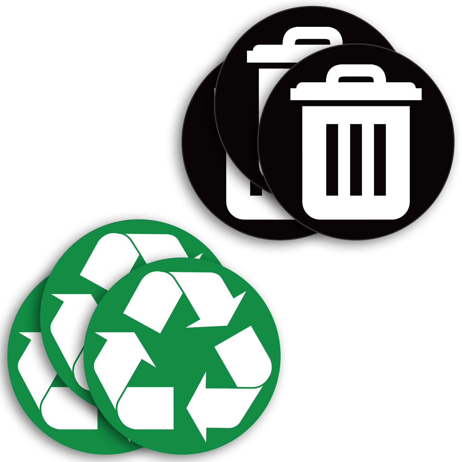Buy iSYFIX Recycle Sticker for Trash Can Bins, Sign Decal 6 pack 5 in
