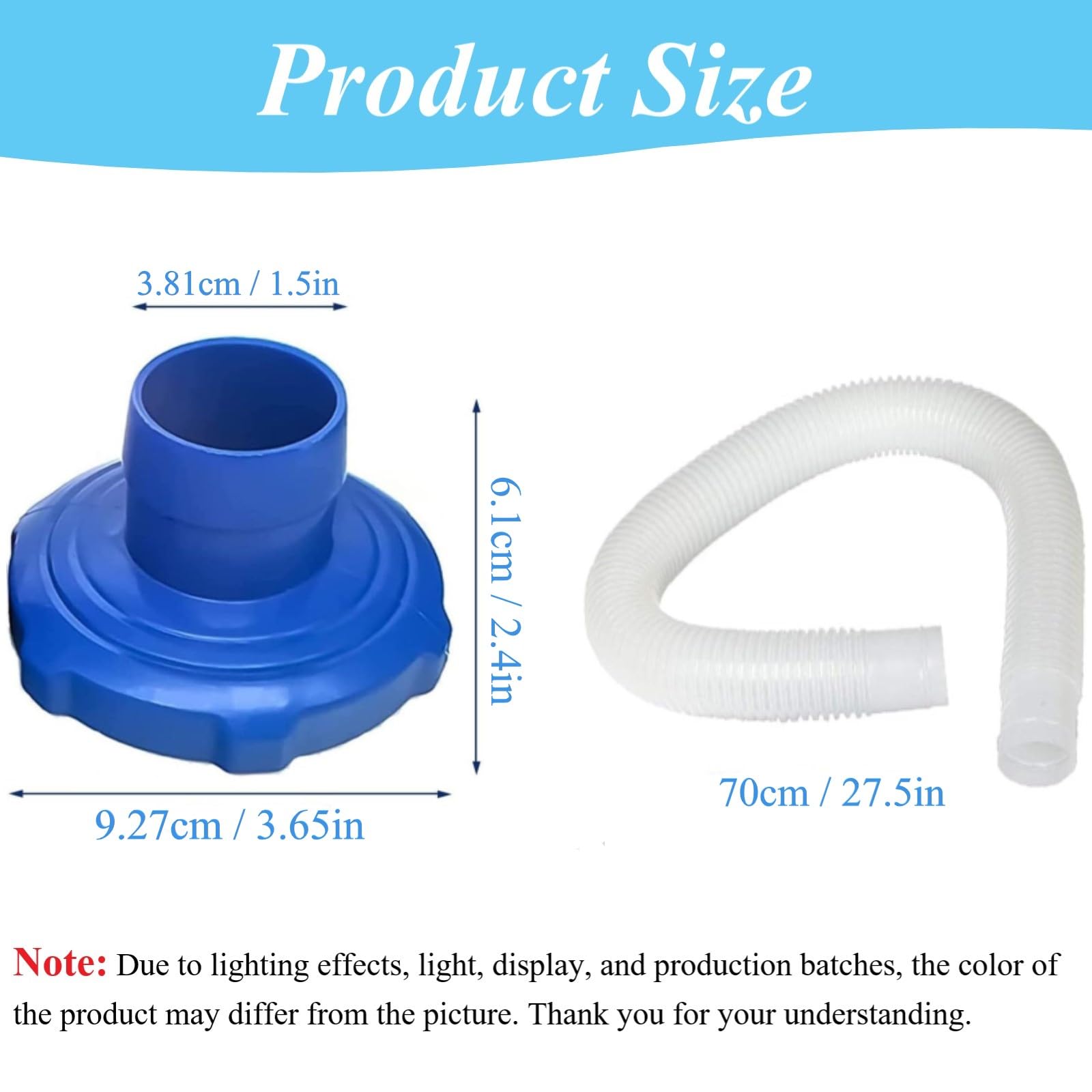 Kit Tuyau Skimmer Piscine + Adaptateur - Pour Piscines Hors Sol