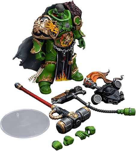Miniatura 6 de JOYTOY 1/18 Warhammer 40,000 Figura de acción Salamanders Captain Adrax Agatone Collection Modelo (5 pulgadas)