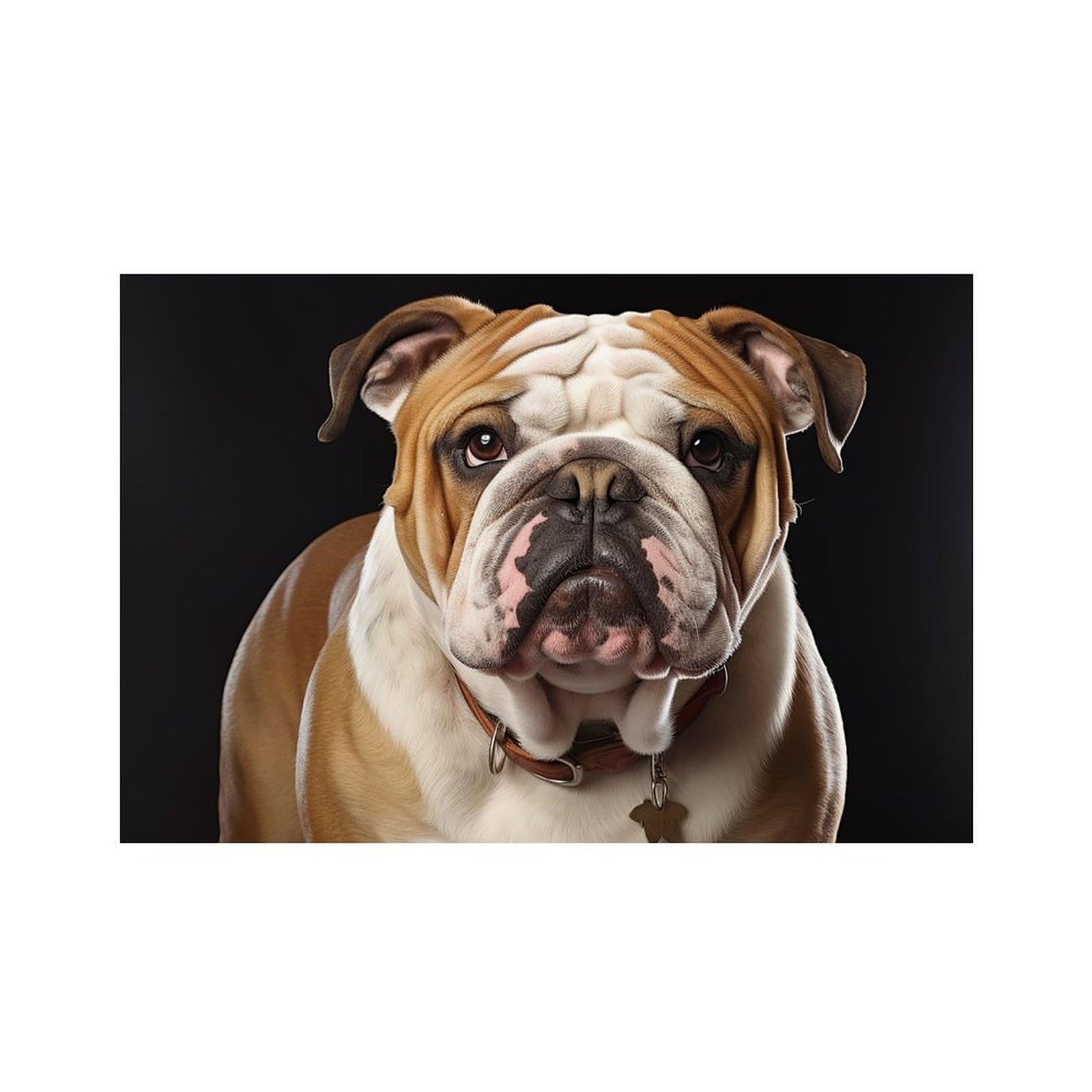 English Bulldog Place Mat for Restaurant, Portable Table Mat for Kitchen, Anti-Slip Placemats for Home, Fashionable Place Mats for Wedding, Party, Hotels, Apartments 30x45cm