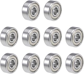 uxcell R4AZZ Deep Groove Ball Bearing 1/4-inchx3/4-inchx9/32-inchShielded Z2 Lever Bearings 10pcs