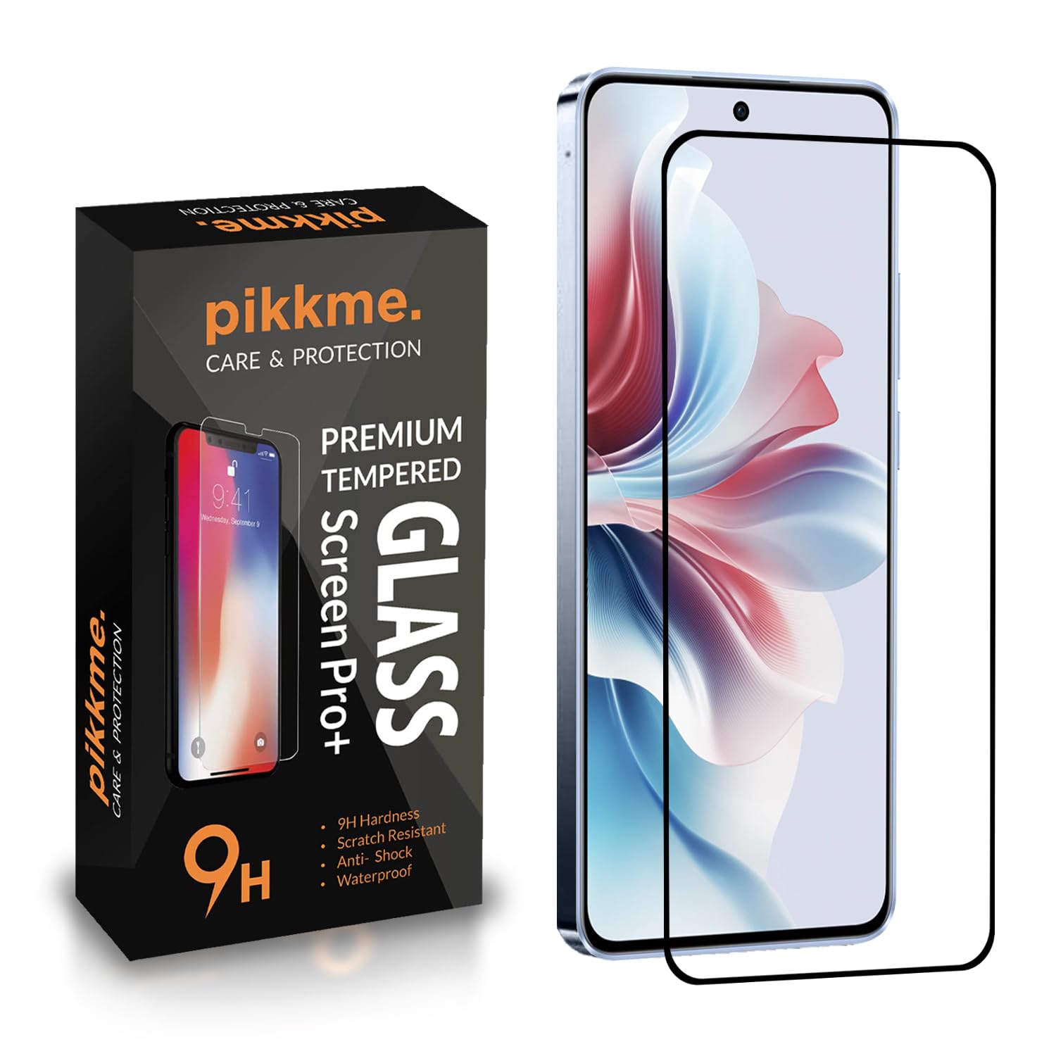 Pikkme Tempered Glass Screen Protector for Oppo F25 Pro 5G Edge to Edge Coverage with Easy Installation Kit Black (B0DCTGZ6Y1) Amazon Price History, Amazon Price Tracker