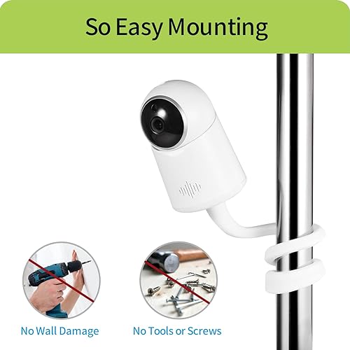 Miniatura 6 de Soporte flexible para monitor de bebé compatible con Vtech VM901VM919HD, Nanit Pro Smart Baby Monitor y Flex Stand, Eufy SoloCam C210SoloCam