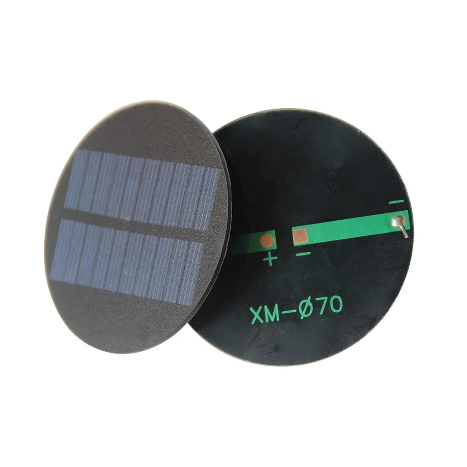10 Uds Panel Solar redondo 70MM 0,35 W 5V Mini Panel Solar Circular módulo Solar policristalino epoxi DIY pequeño sistema de energía Solar