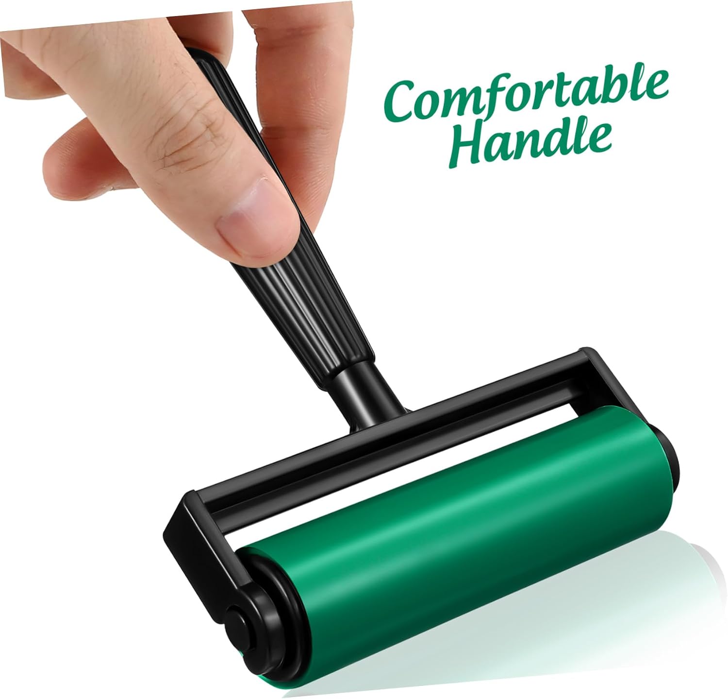 ETHZZLE Printmaking Rubber Roller Tool with Comfortable Handle for Crafting and Stamping Smooth Even Ink Application Detachable and Easy to Maintain Craft Roller for Art Projects