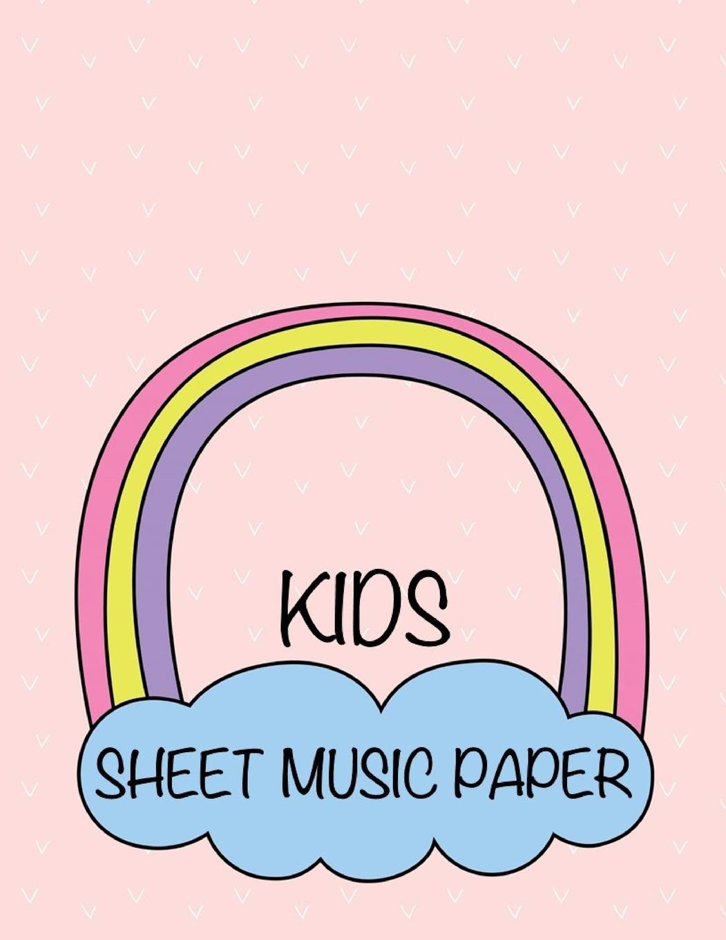 Kids Sheet Music Paper: Blank Staff Manuscript for Beginners
