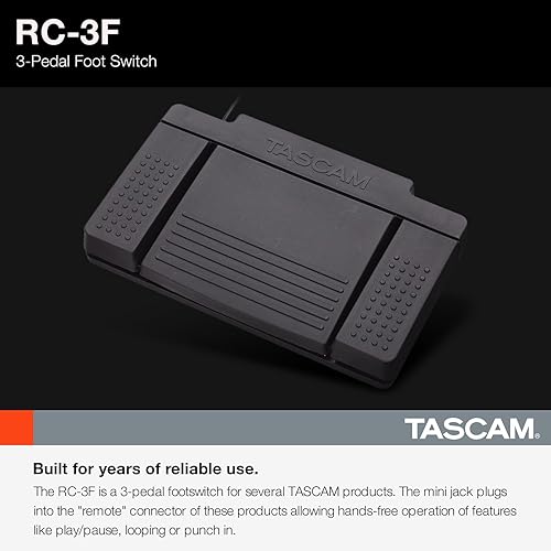Miniatura 2 de Tascam RC3F - Pedal de 3 vías para Portastudios