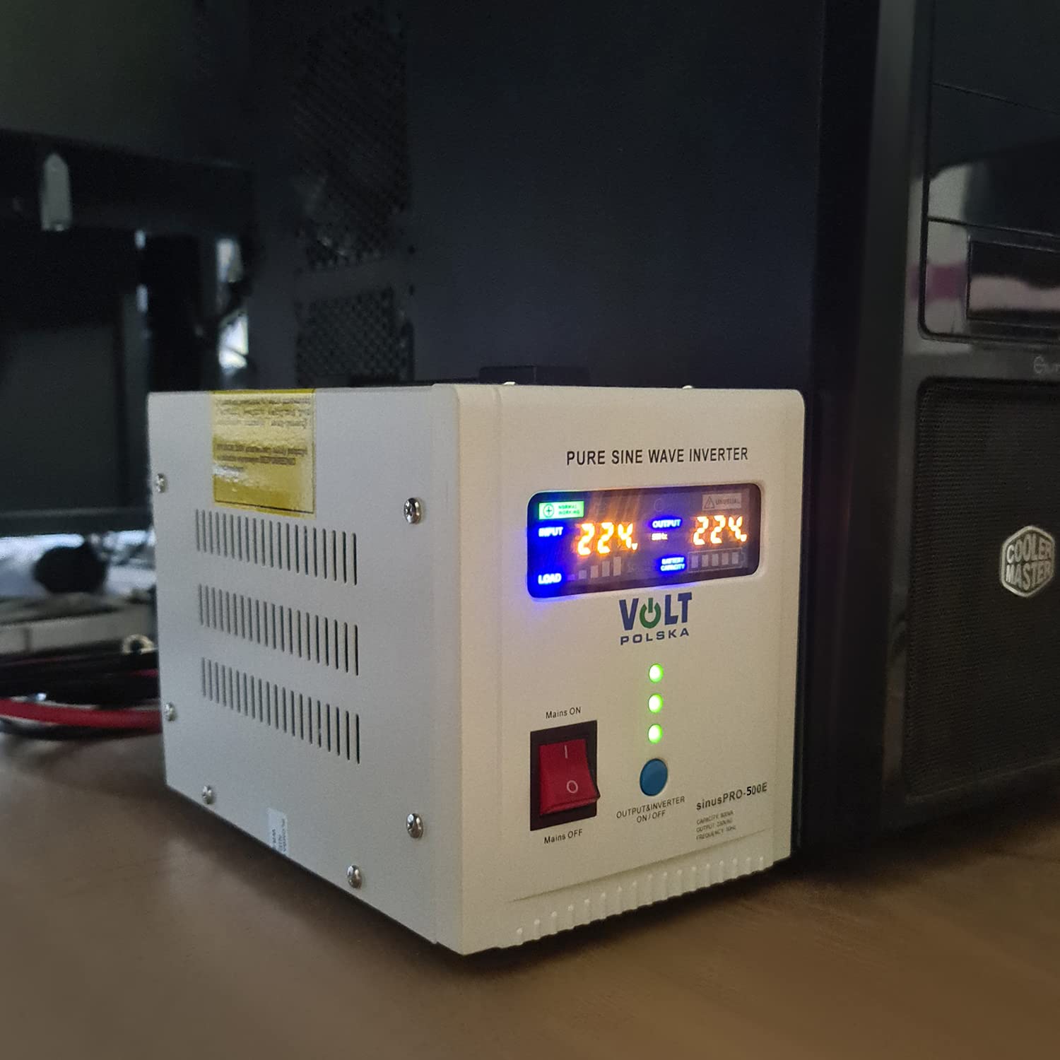 Volt – Off – Griglia Inverter della Charger Inverter sinuspro-500E 12 V/240 V AVR UPS