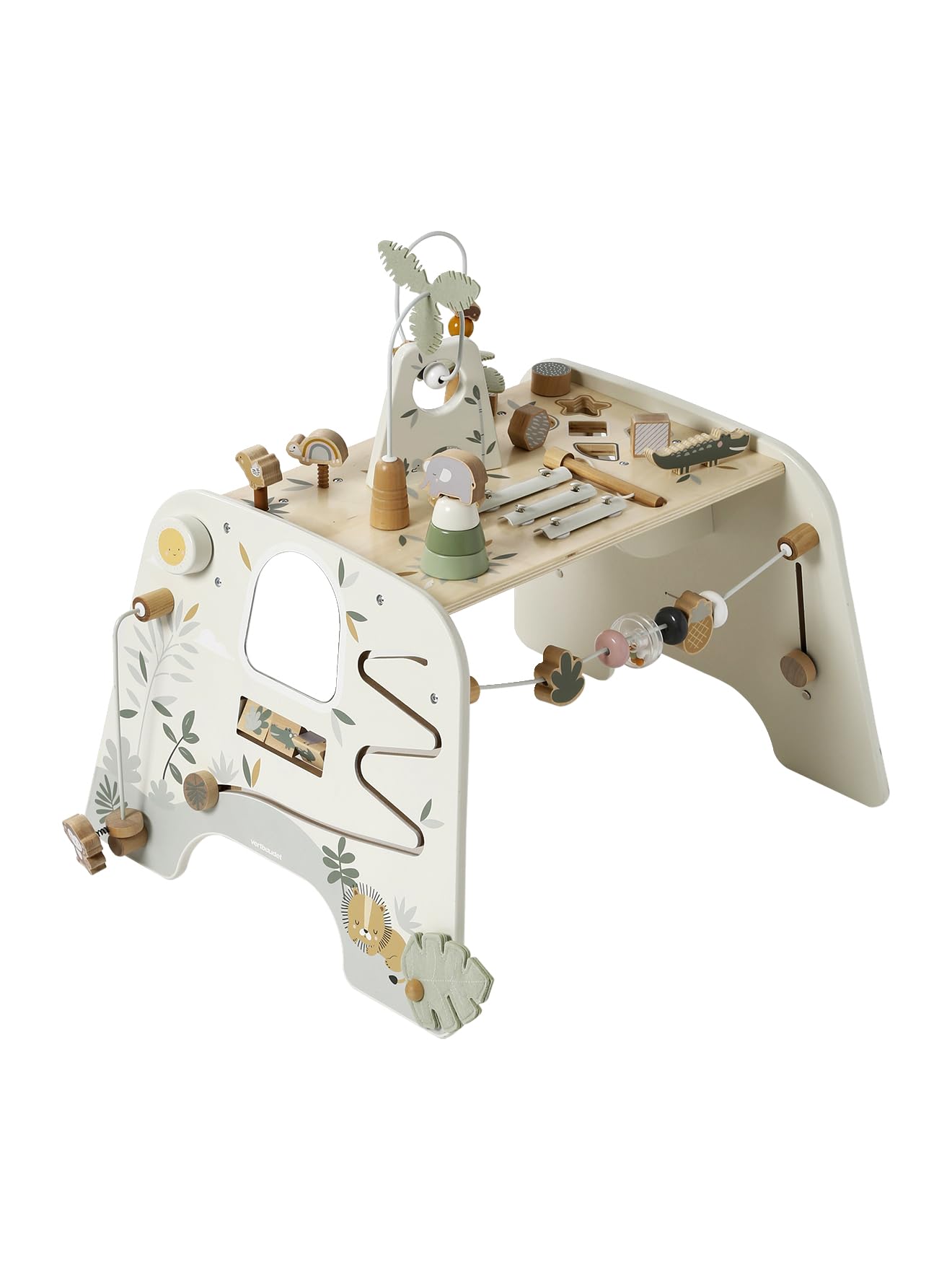 VERTBAUDETMitwachsender Baby Activity-Tisch TANSANIA, Holz FSC®natur