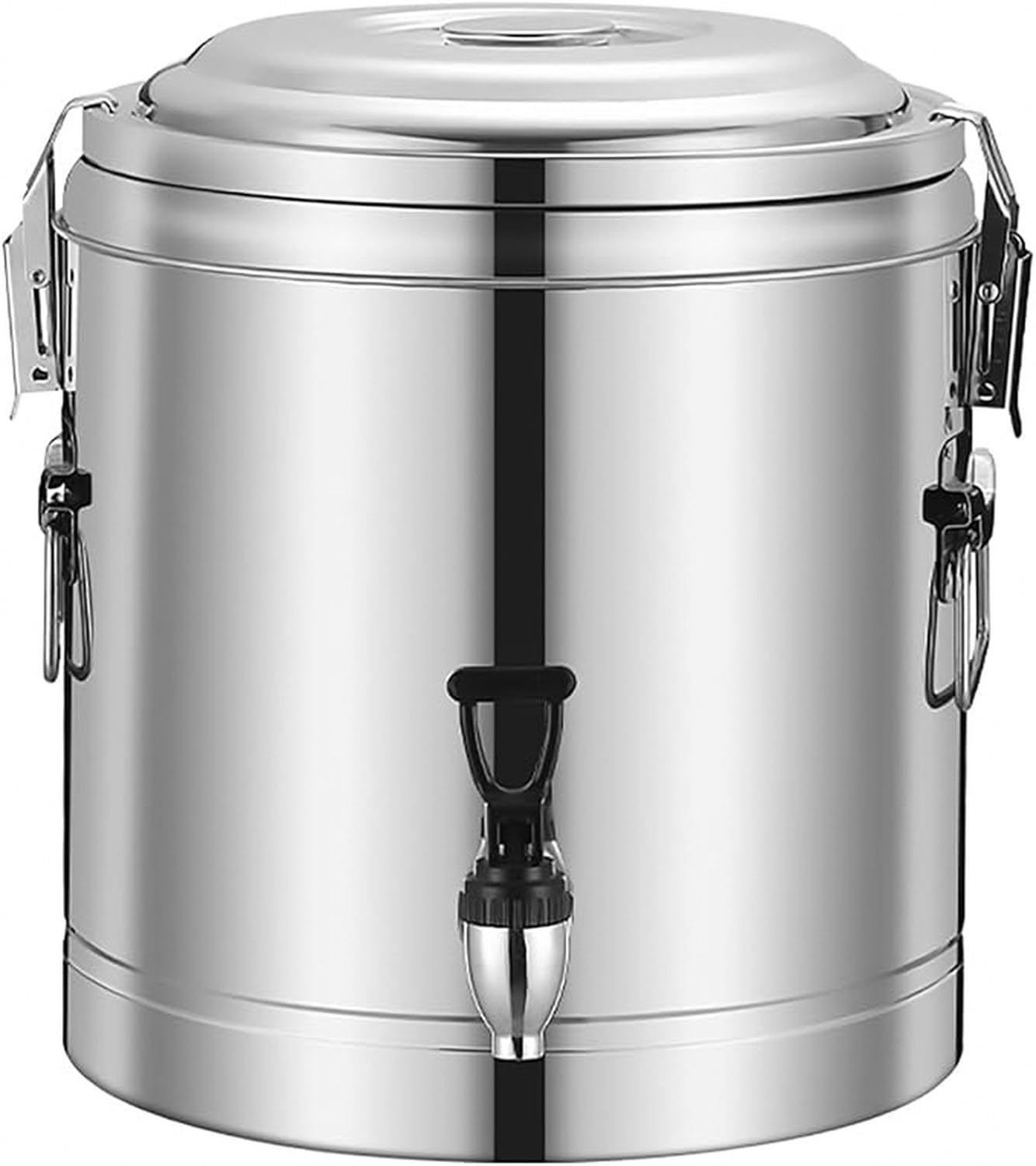 Dispensador de Bebidas Aislado para Catering, Barril térmico de Acero Inoxidable con Grifo, cafetera de Agua Caliente para té, Leche fría, Zumo y refrescos de 1, 50L, 50L
