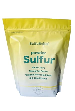 Powder Sulfur 1lb. Soil Conditioner, Fertilizer, Plant Growth, Organic, Ready to Use