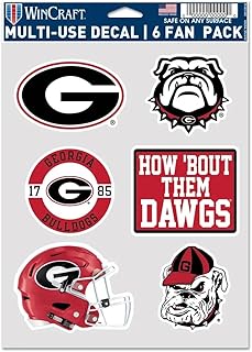 Georgia Bulldogs FOOTBALL Multi Use 6 Fan Pack