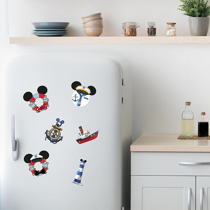 12 imanes decorativos para puerta con tema de crucero miniatura 8