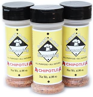 Chipotle Seasoning - All Natural - A-Rent-A-Chef - All Purpose - Gluten Free - 3 Pack of 4.96 oz - MSG Free - USA Made - Proudly Made in Nebraska - Smoked Spice - Spicy not Hot - Versatile Seasoning
