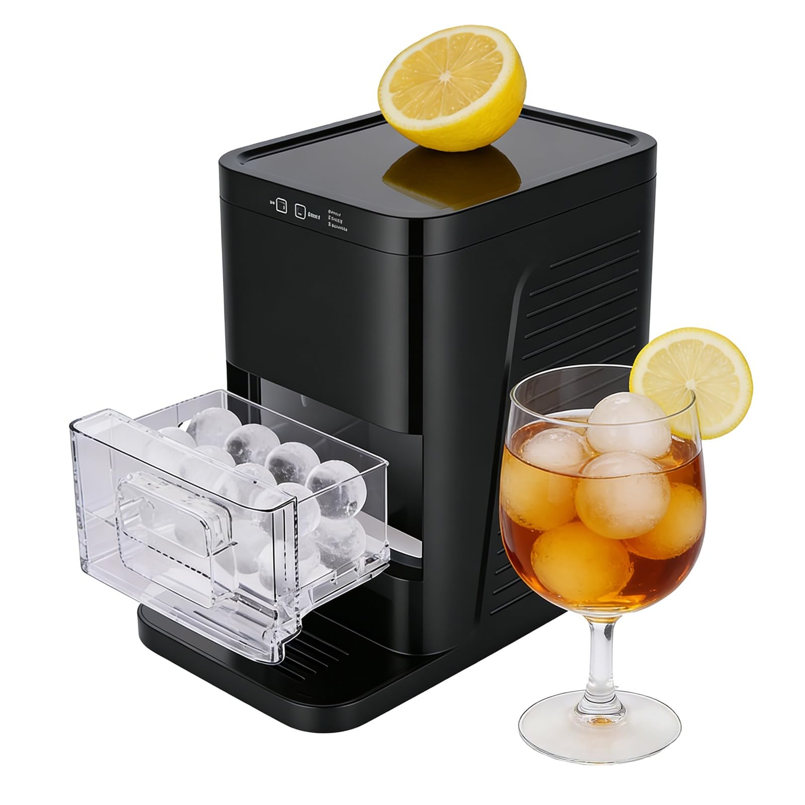 Máquina de hielo esférica automática de encimera doméstica con función autolimpieza