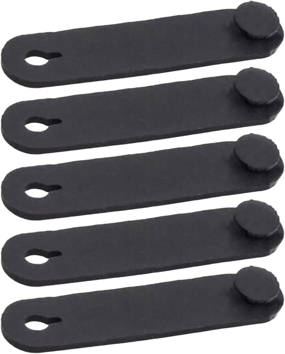 5 Pieces Silicone Cable Straps For Desk Cable Management Frame Securing | X Reusable Cable Ties | Fasteners & Hardware | Clamps, Ties & Cords | Cable Ties