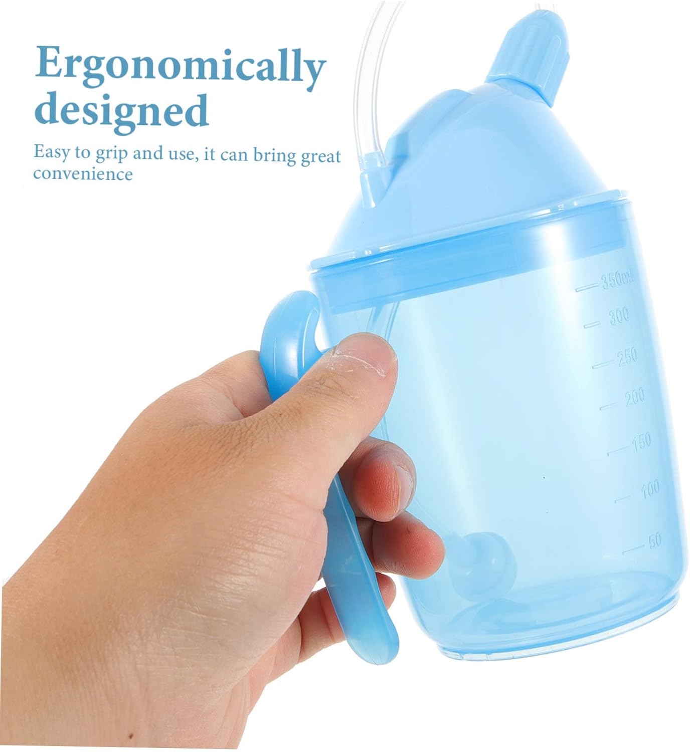 Bedridden Patient Drinking Cup with Straw for Elderly and Disabled Easy Liquid Feeding Anti-spill Design Convenient for Porridge Water and Soup Practical Caregiver