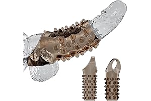 Upgraded 2pcs Reusable Cock Sleeves for Men: Enhance Erections, Delay Ejaculation