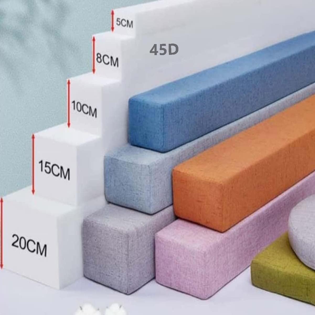 Cuscino Letto Gap Filler, Cuscino Supporto Braccioli Divano, Materasso Gap Foam Filler, Cuscino Testiera Lungo 45x15x10cm