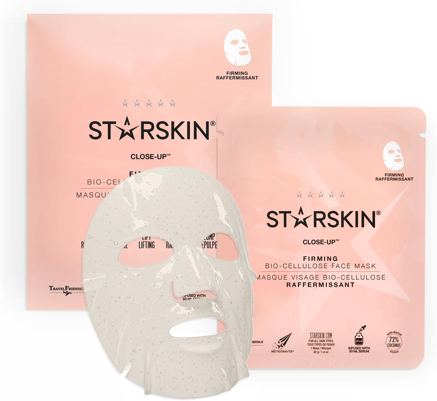 Starskin Close-Up - Firming Coconut Bio-Cellulose Second Skin Sheet Mask