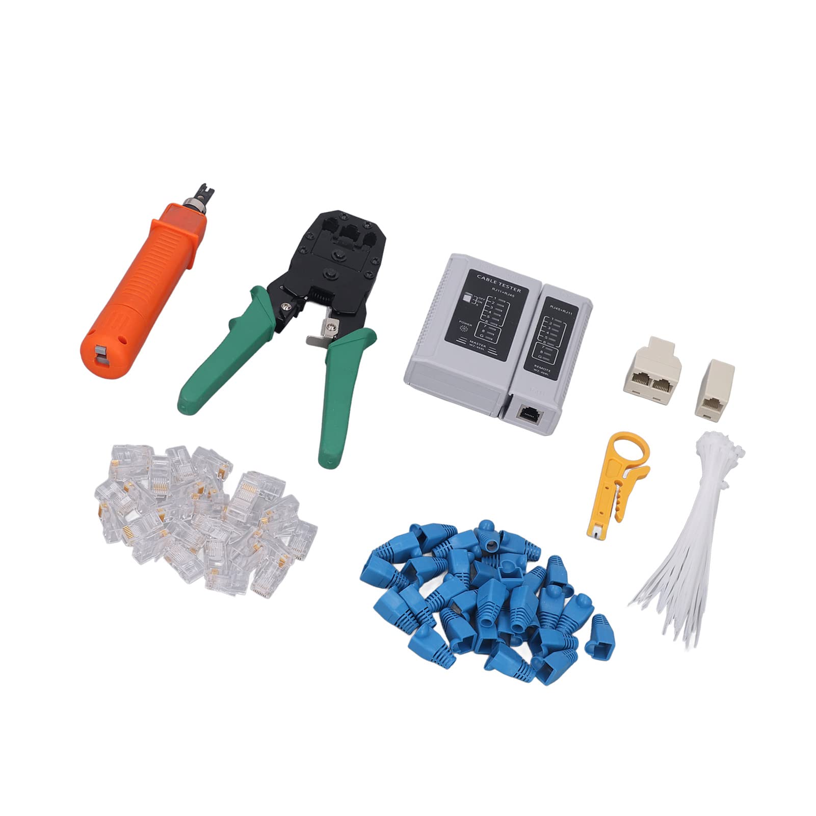 Kit Crimpatrice RJ45 per Rete, Pinze per Connettori RJ, Attrezzo