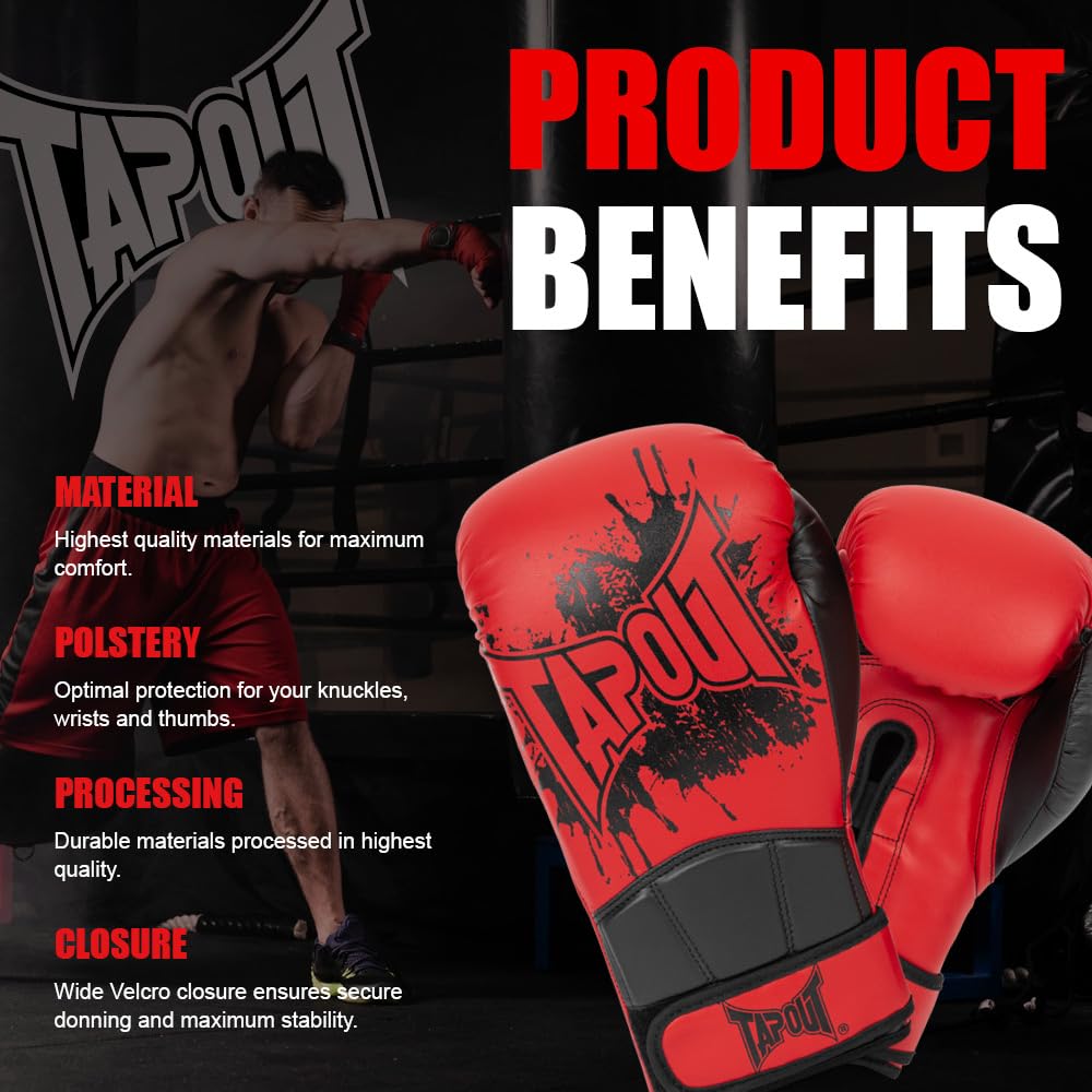 Tapout Rękawice bokserskie ze sztucznej skóry (1 para) Cerritos