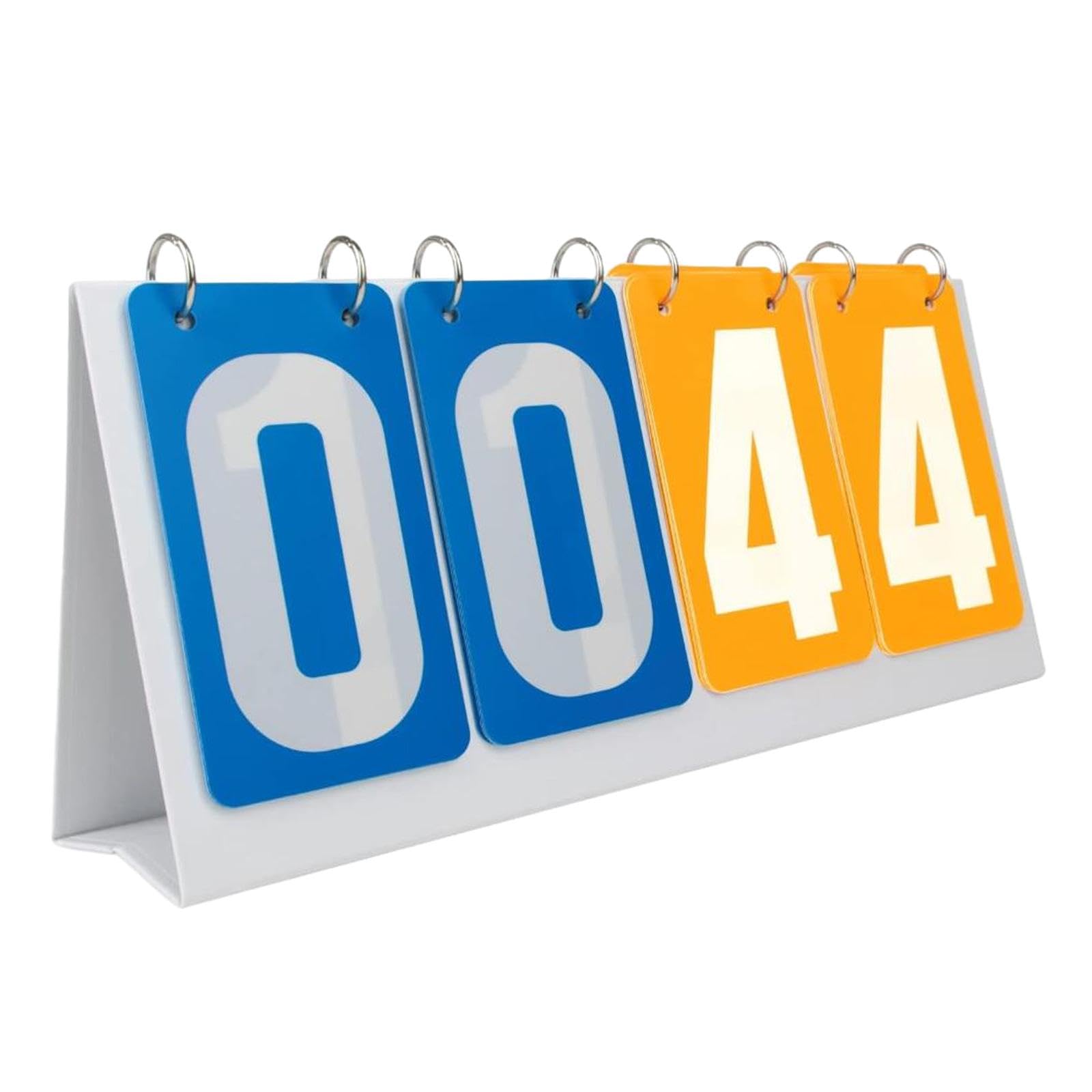 Flip Number Score Board sportowa tablica wyników do koszykówki, siatkówki, piłki nożnej, żółto-czerwona, 355 x 160 mm