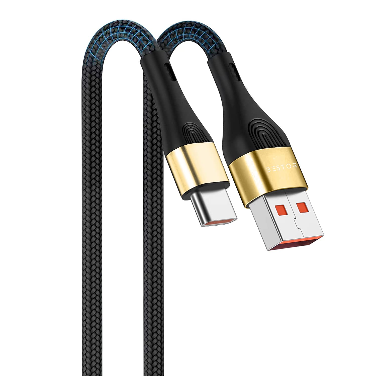 BESTOR® Type C 3A USB Cable Fast Charging & Data Sync Cable Compatible For Samsung Galaxy Plus And All Redmi, Oneplus, Oppo, Vivo, mi And All USB C-Type Smart Devices (1 Mtr) - (Black) (B0BFL1YB7G) Amazon Price History, Amazon Price Tracker