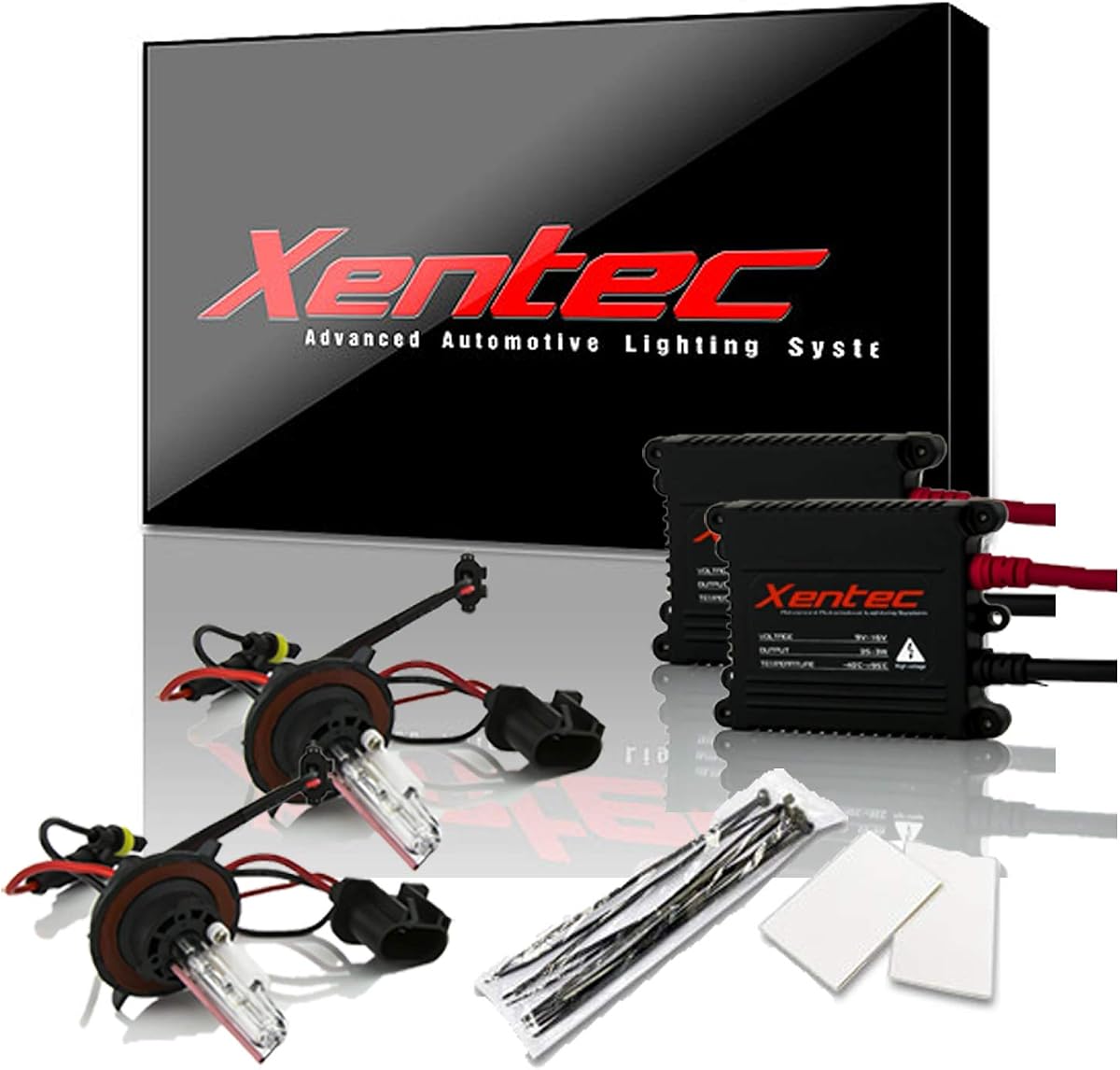 Xentec H13 (9008) Hi/Lo (Low Xenon, High Halogen) 6000K HID Xenon Bulb with 35W SLBDC Slim Ballast Bundle (Ultra White)