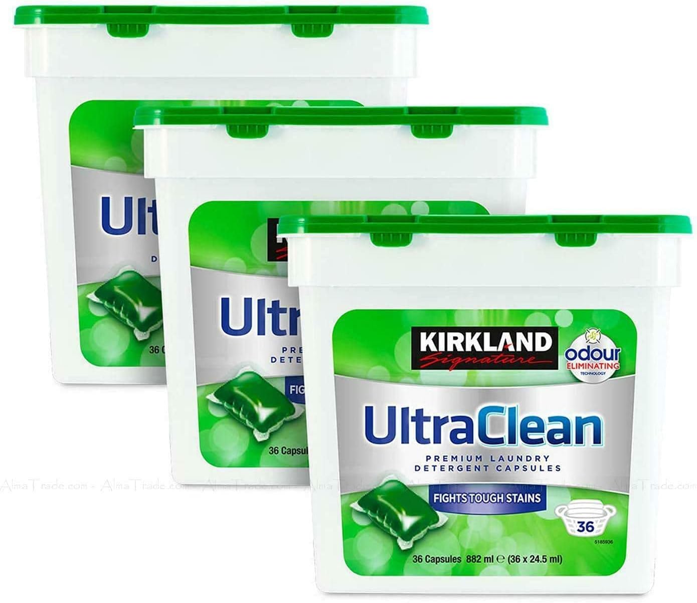 Kirkland Signature Ultra Clean Bio Detergent Laundry Pod Pack of 3 x 36