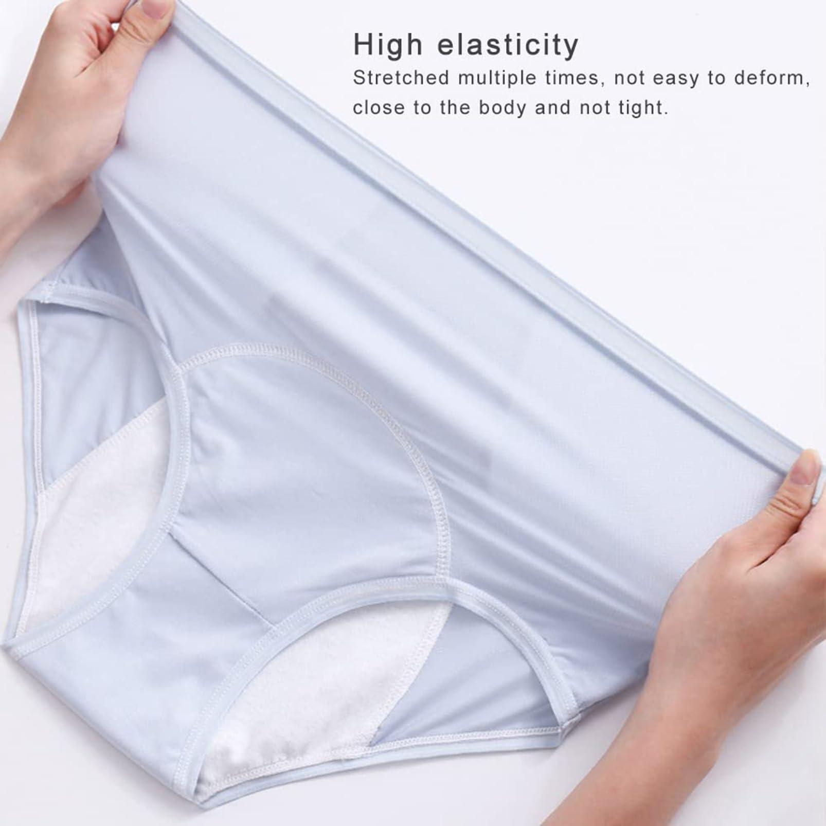 Braguitas a Prueba de Fugas para Mujer Bragas de Incontinencia, Bragas Menstruales de Algodón para Mujer, Bragas para Períodos Menstruales Lavables y Reutilizables