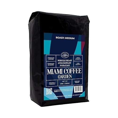 Miniatura 3 de Miami Coffee Garden, Popayán colombiano tostado medio, granos enteros, café tostado fresco, 100% café de grano entero arábica, granos de espresso, 2