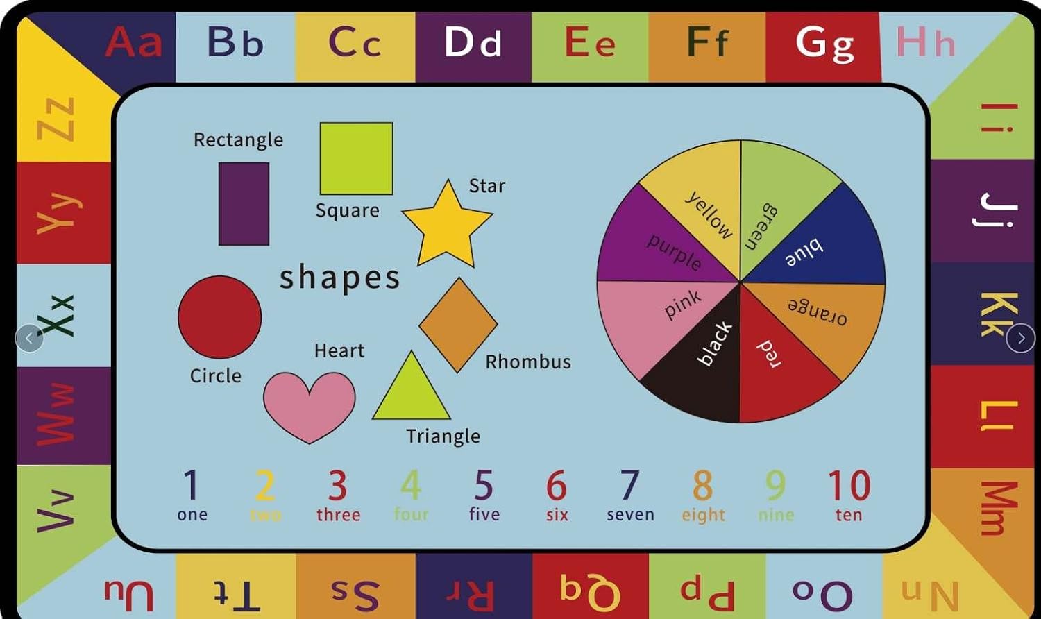 Anti-Slip Area Rugs for Kids pre-School Kindergarten