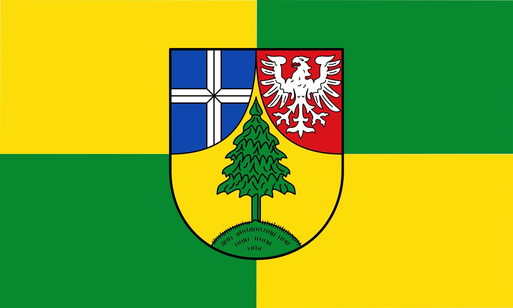 Drapeau Ville de Dahn 1.35m² : pavillon paysage haut de gamme aux finitions renforcées