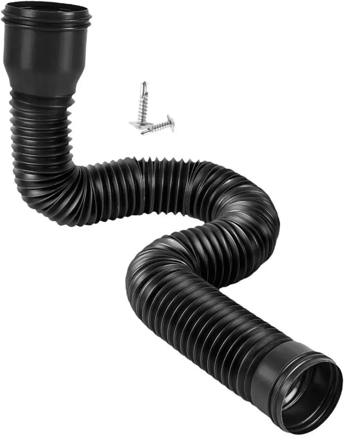 Rain Gutter Downspout Extensions 2xRain Gutter Downspout Extension 18.5-59inch Diverter for Rainwater Drainage