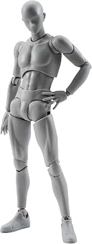 Bandai - Figurine S.H.Figuarts - Body Kun male DX Set Grey Color Version - 4549660040880
