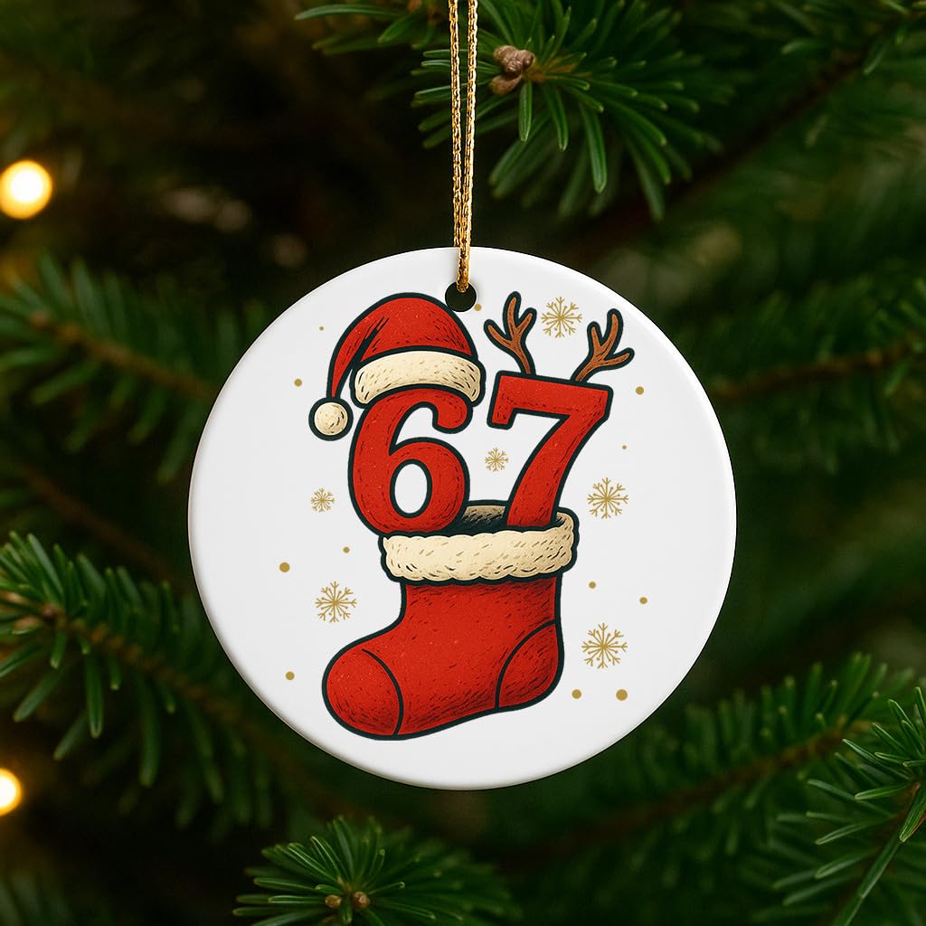 Décoration de Noël drôle en céramique, le cadeau hilarant de 7,6 cm pour vos amis