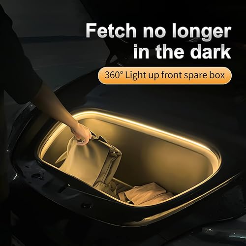 Miniatura 2 de JUPIZEUS Tira de luz LED Frunk modelo 3 2021 2022 2023 Frunk barra de luz LED delantera del maletero de la barra de luces de decoración accesorios