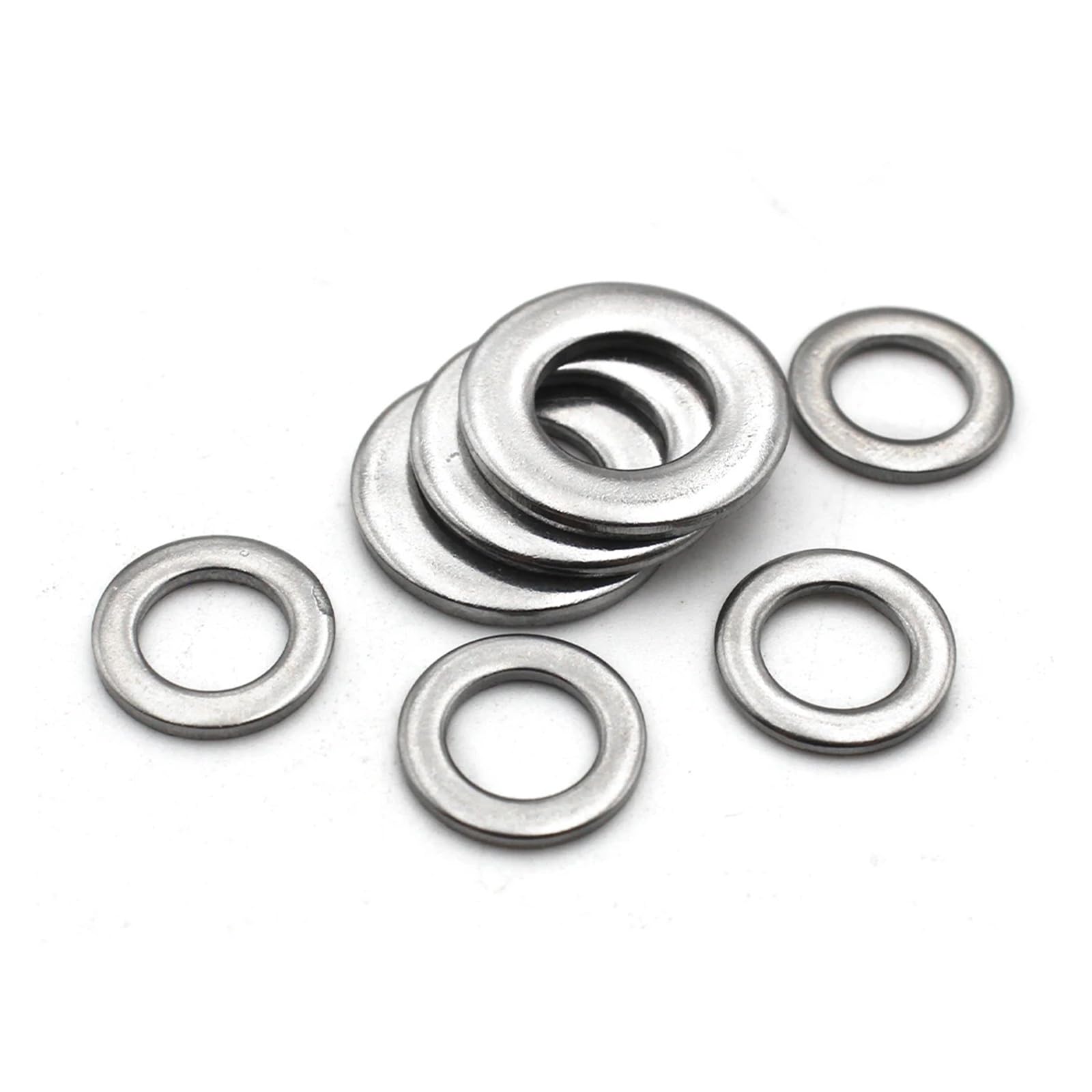 2-100 pezzi M1.6/M2/M2.5/M3/M4/ M5/M6/M8/M10-M22 Rondella piatta grande DIN9021 Rondelle piane in acciaio inossidabile con guarnizione grande in acciaio inossidabile 304(M5x10x0.5 (50pcs))
