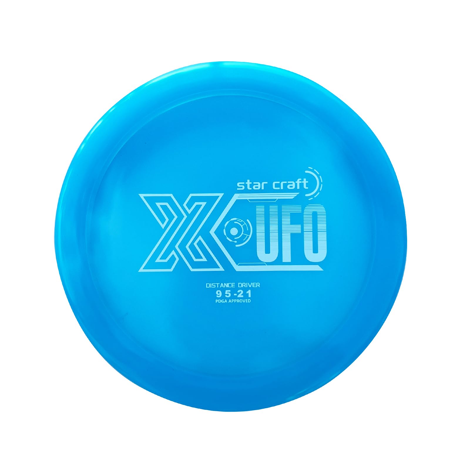X-UFO XUFO Star Craft Professional Disc Golf Fairway Driver - High-Visibility Durable Disc, PDGA Approved, Ideal for Beginners to Advanced Players,