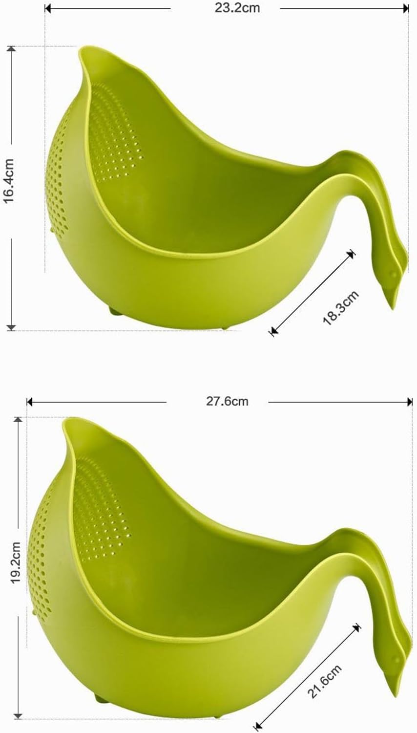 ライスワッシャーストレーナー排水排水台キッチン排水バスケットライス洗濯ボウル家庭用フルーツ野菜バスケット（サイズ：27.6x21.6