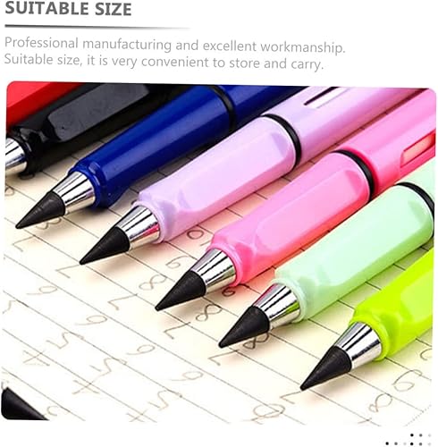 Miniatura 5 de Didiseaon 100 puntas de lápiz de repuesto, puntas infinitas para lápices, suministros escolares, sin tinta, punta de lápiz, bolígrafos de escritura,