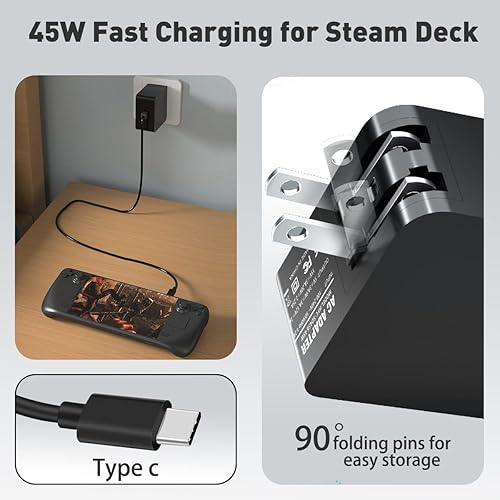 Miniatura 2 de Cargador para cubierta de vapor y interruptor de Nintedno Cargador de cubierta de vapor compatible con modo de TV de base de vapor Adaptador de