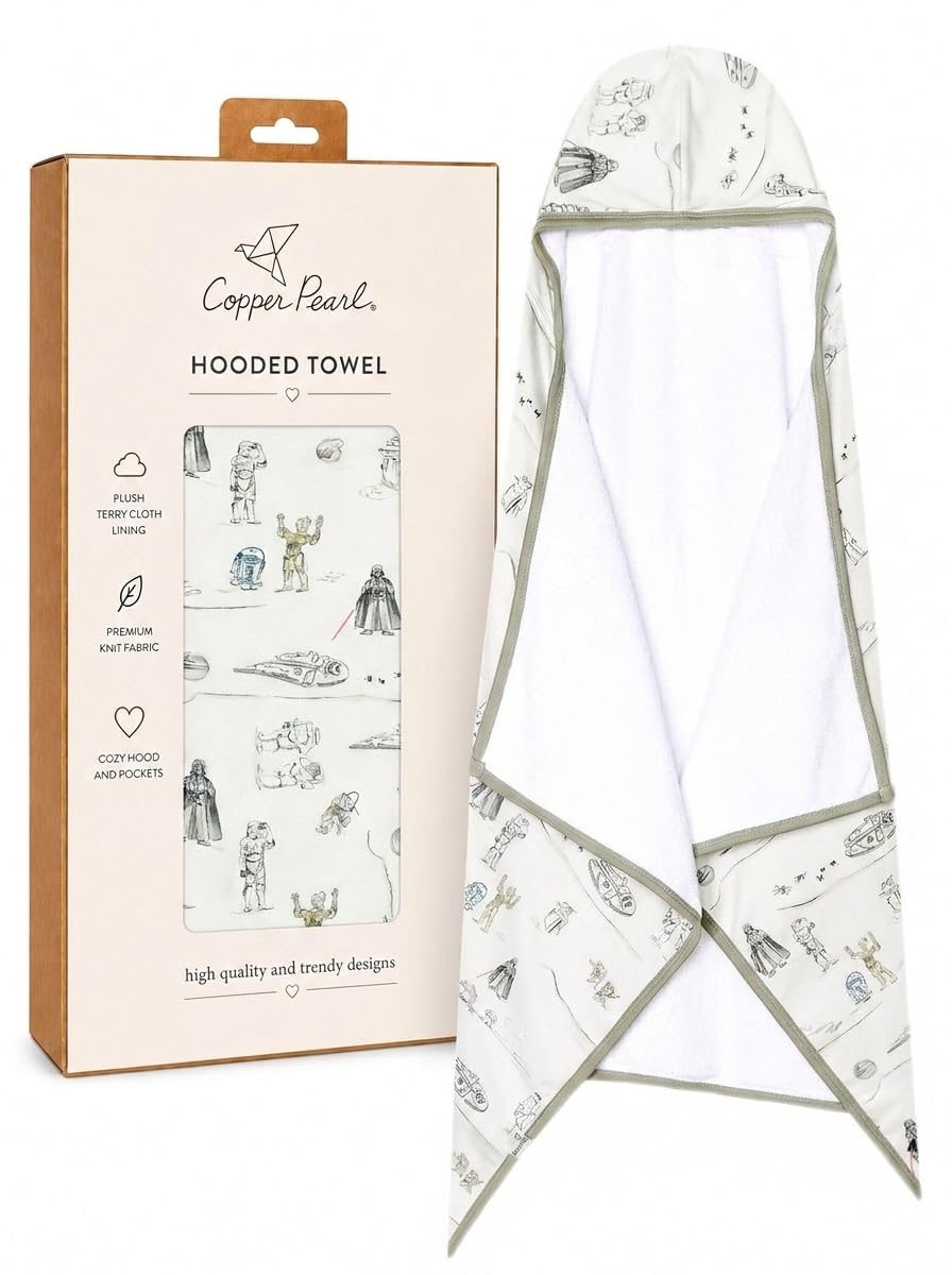 Copper Pearl Toalla con capucha para niños grandes de alta calidad