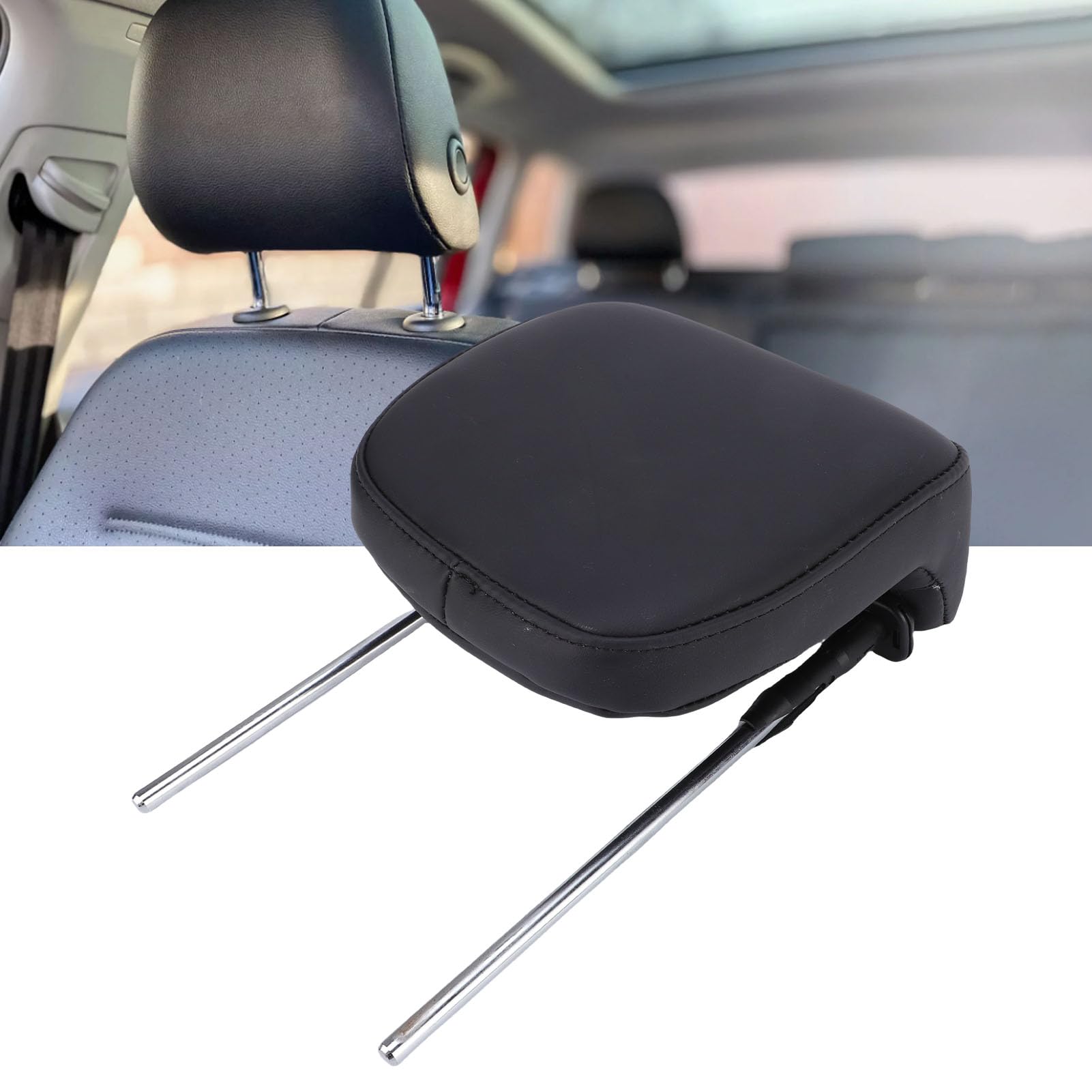 Poggiatesta per Auto Memory Foam Comodo Cuscino di Supporto per il Collo Cuscino Poggiatesta di Ricambio Universale in Pelle PU per Seggiolino Auto