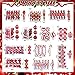 84 Pcs Christmas Candy Cane Lollipop Ornaments for Christmas Tree Decorations Red and White Xmas Ornament Plastic Peppermint Hanging Candy Pendant for Xmas Tree Holiday Party Home Decor(Vivid Style)