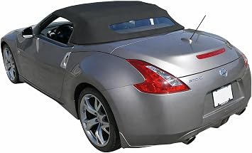 Convertible Soft Top Fits 2009-2020 370Z Convertible Top Heated Glass Window Stayfast Cloth Black Replacement Soft Top
