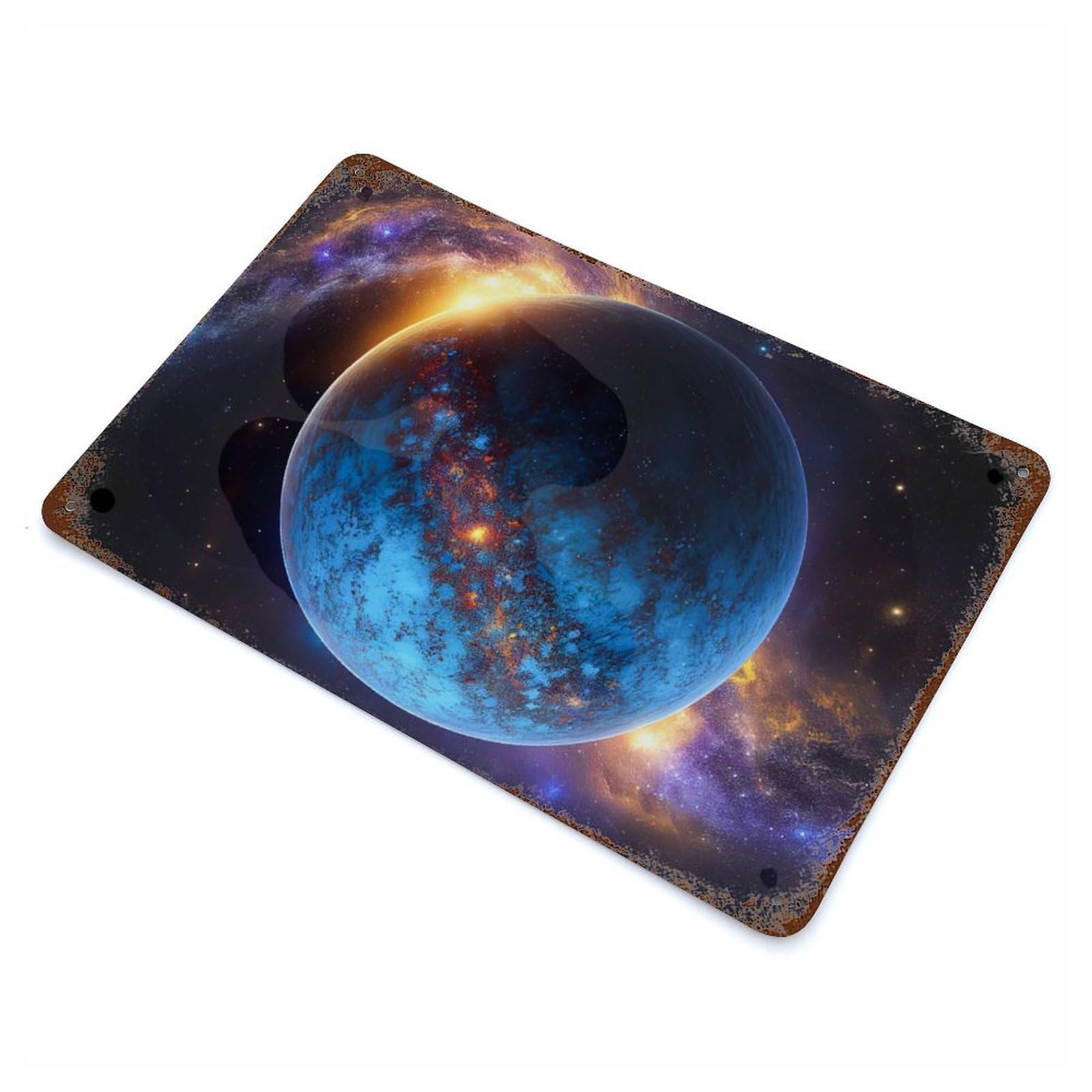 Galactic Aftermath Vintage Metal Tin Sign 11.8"x7.9", for Garage, Bar And Workshop Decor, Old School Wall Decor