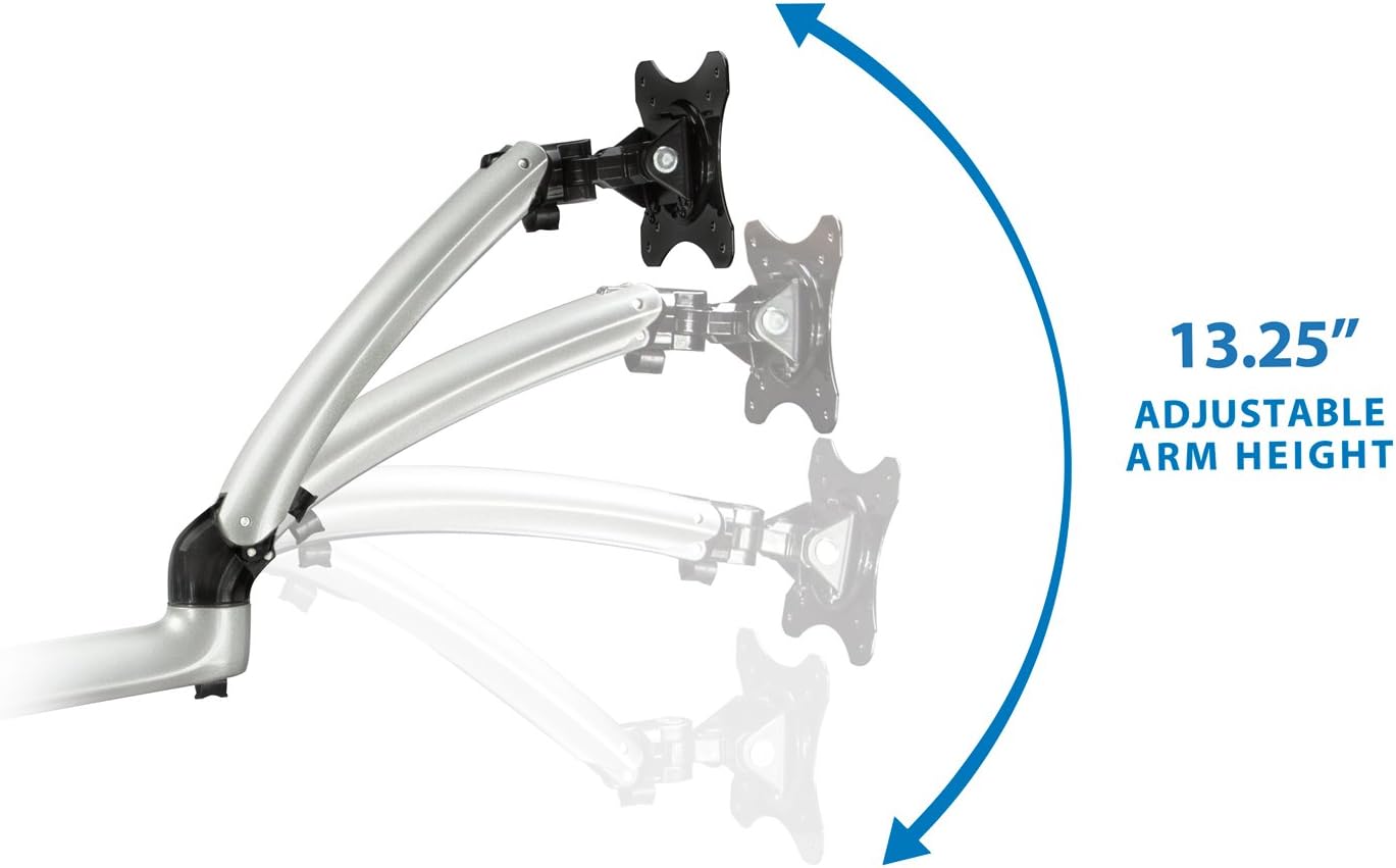 Exclusive Discount 50% Price Mount-It! Single Monitor Desk Mount Arm With Height Adjustable Gas Spring | Universal VESA Bracket Fits 75x75 and 100x100mm Computer Screens, Full Motion Premium Design, Silver Crazy Clearance Mount-It! Single Monitor Desk Mount Arm With Height Adjustable Gas Spring | Universal VESA Bracket Fits 75x75 and 100x100mm Computer Screens, Full Motion Premium Design, Silver