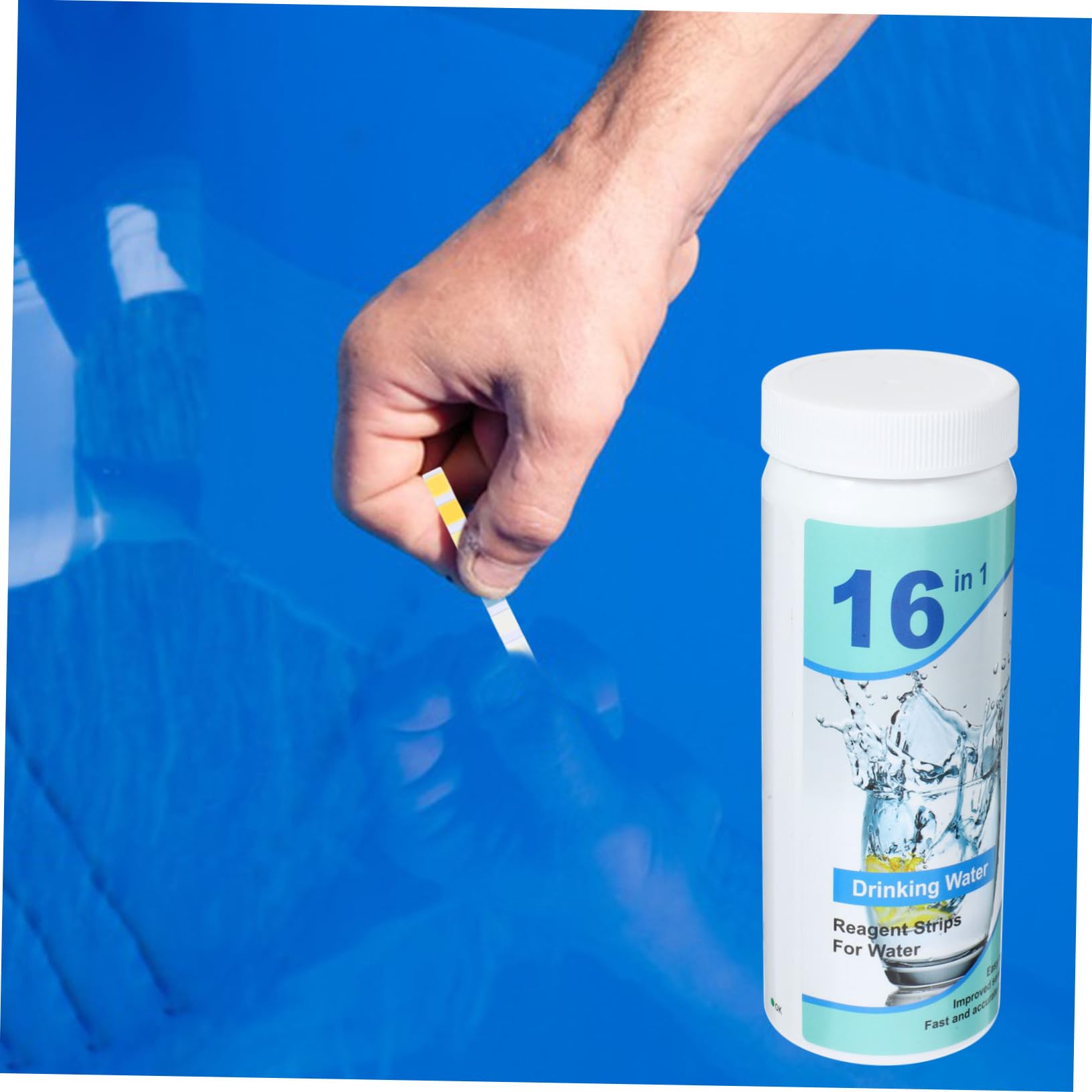 Zerodeko 2 Sätze Wasserqualitätsteststreifen Trinken Testen Aquarium Wassertestkits Für Trinkwasser Trinkwasserprüfungskits Haushaltswassertestkits Das Haustier 100 Stück * 2
